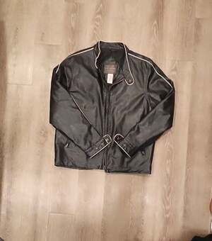 Arizona Jean Company Faux Leather Jacket Black Size L